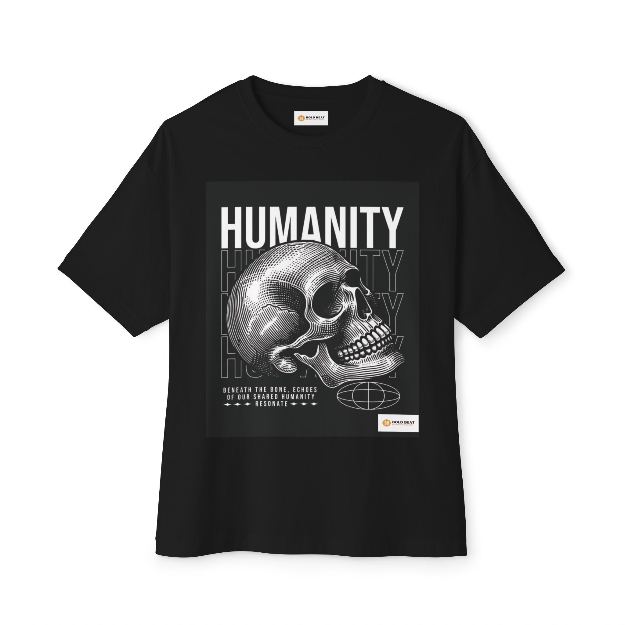 Humanity Graphic Oversized Tee | Unisex Streetwear | Casual Wear | Gift for Art Lovers | Unique Summer Fashion